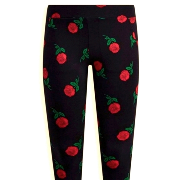 ❤️NWT VINTAGE TORRIID LEGGING - POCKETS ROSE PRINT FLORAL PRINT - PLUS SIZE - Picture 7 of 9